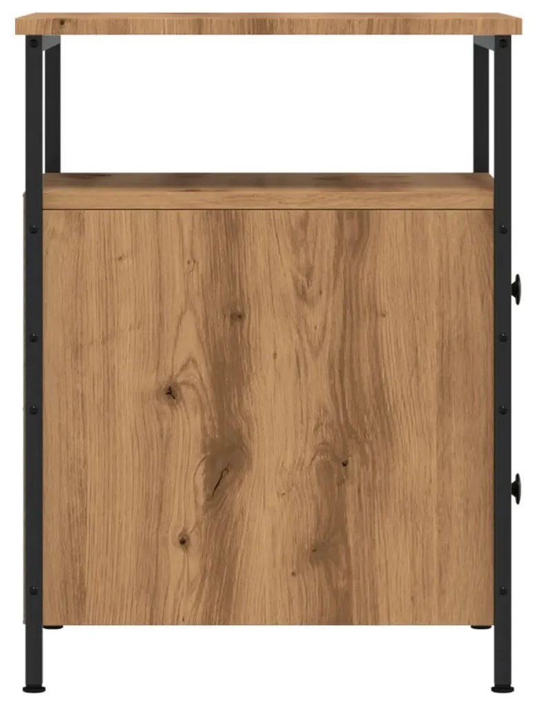 Mesa cabeceira 44x45x60 cm derivados madeira carvalho artisiano