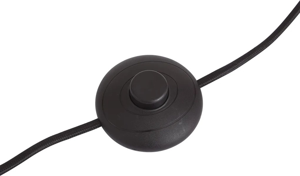 Candeeiro de Pé Retro Bronze Escuro com Abajur de Vidro Verde 150cm - Glaze