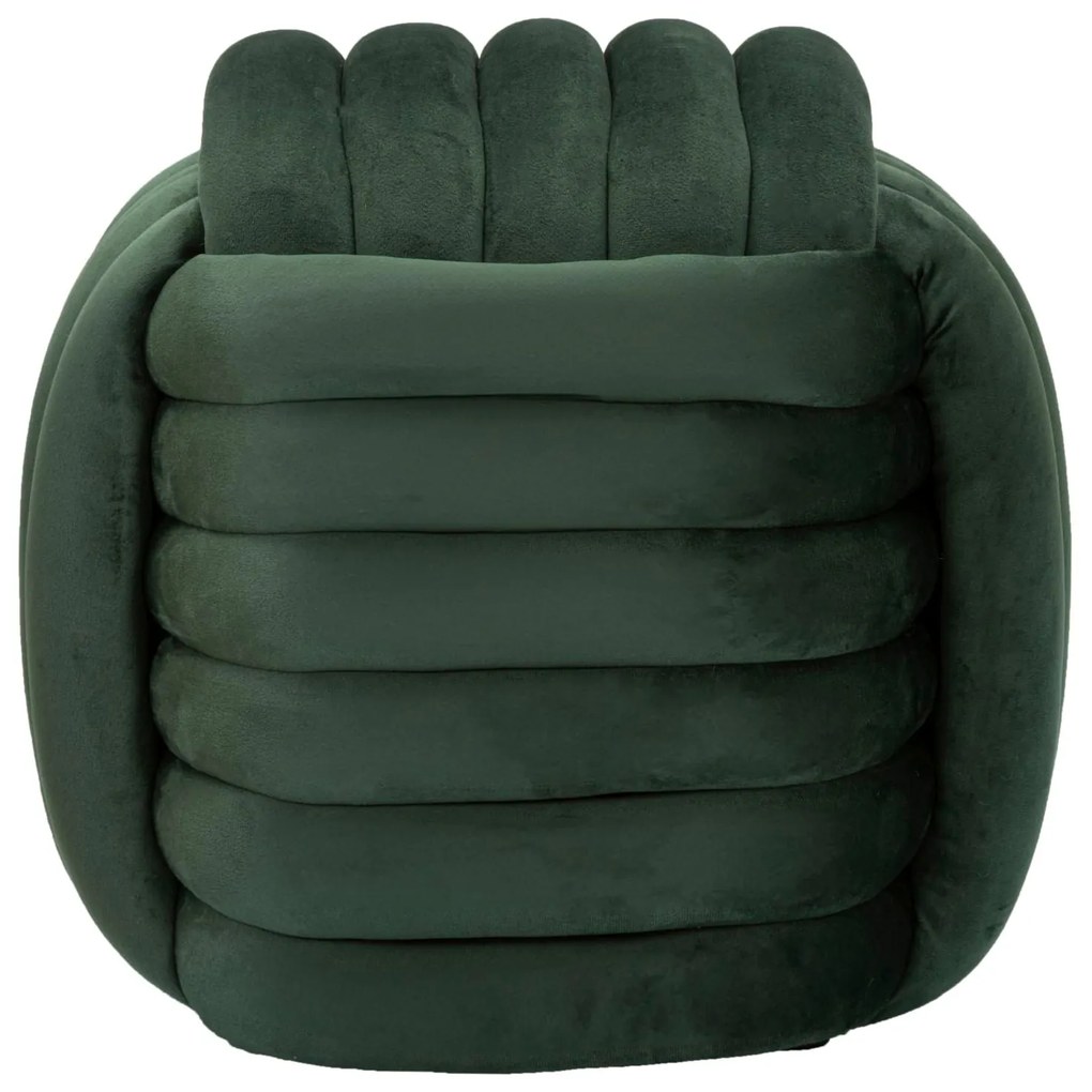 Puff Softy Green - Veludo Verde - 45 cm x 45 cm x 45 cm