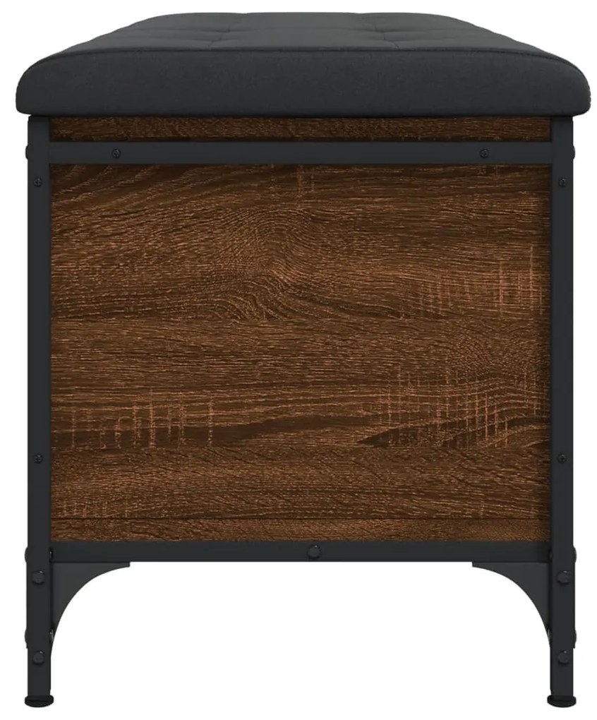 Banco arrumação 102x42x45cm derivados madeira carvalho castanho