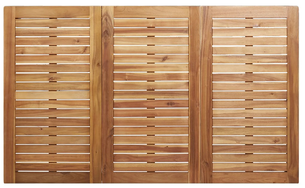 Conjunto de Jantar de Jardim vidaXL 7 Peças de Madeira Sólida de Acáci