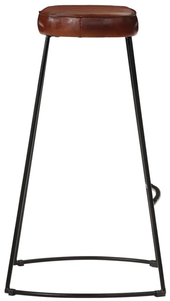 Bancos de bar Gavin 2 pcs 44x37,5x78 cm castanho-escuro