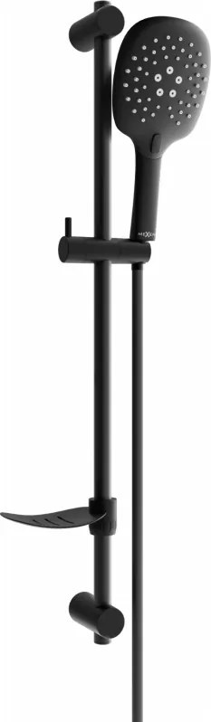 Mexen DF22 conjunto de duche deslizante, preto - 785224582-70