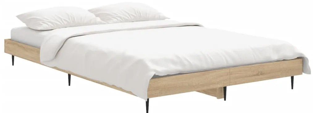 Estrutura cama s/ colchão derivados de madeira carvalho sonoma