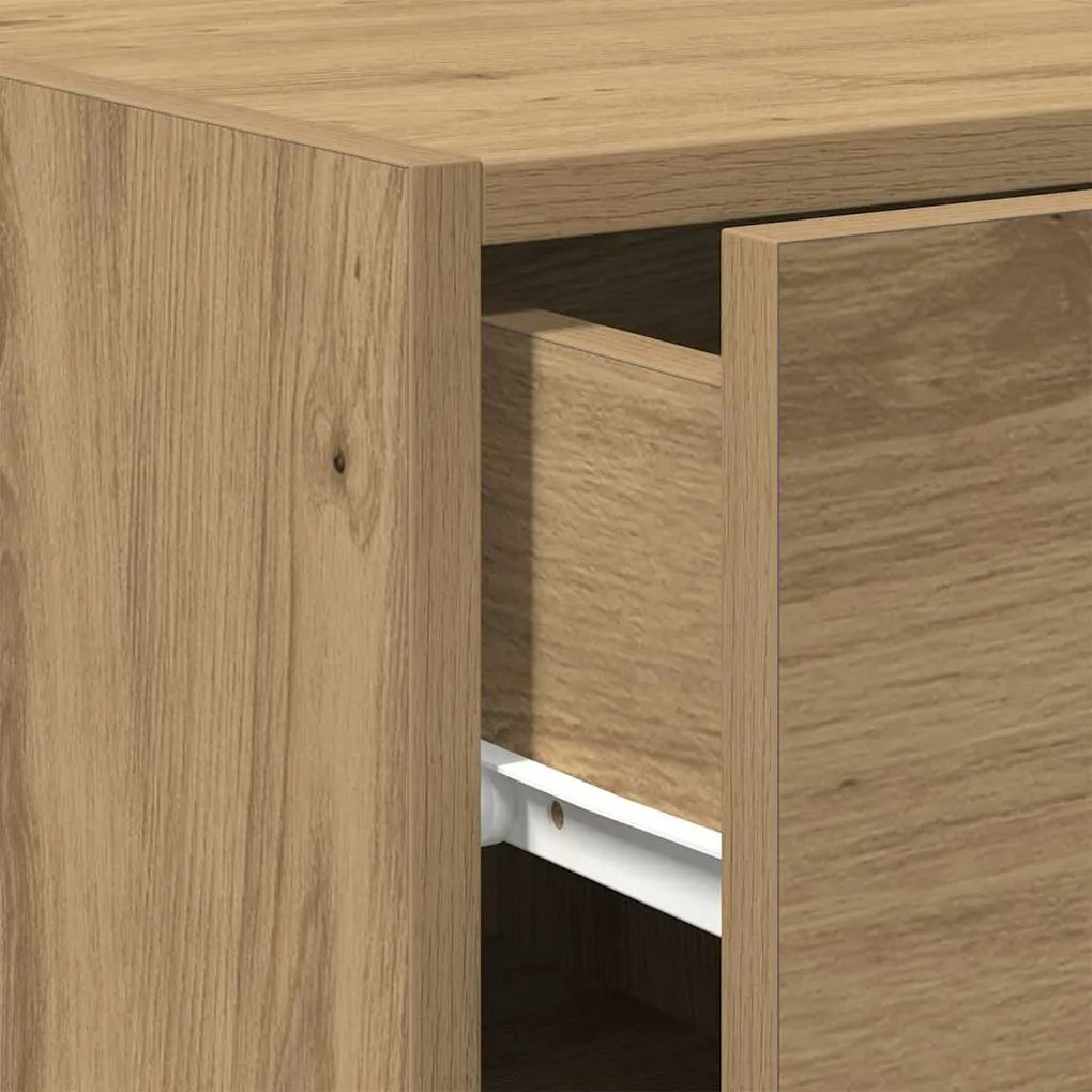 Sideboard vidaXL Artisan Carvalho 30x42,5x93 cm Madeira de Engenharia