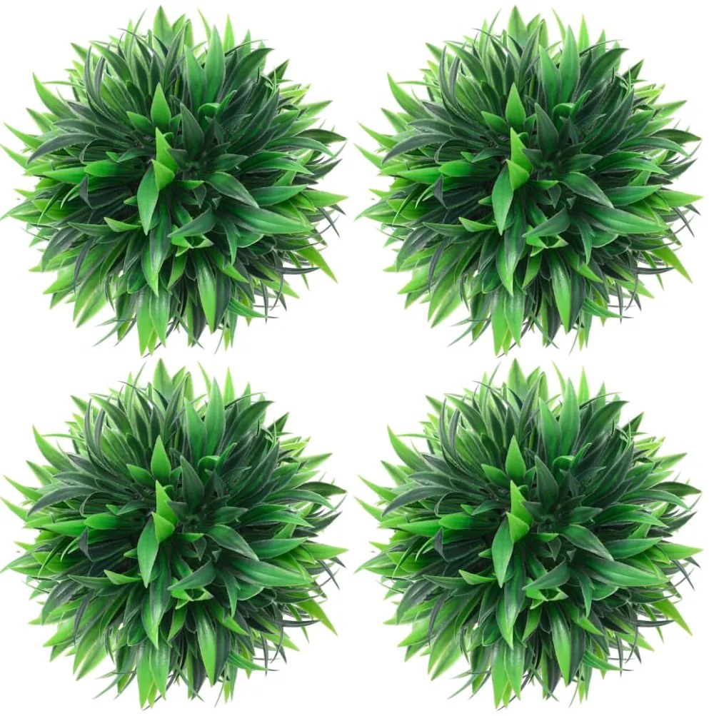 vidaXL Bolas de buxos artificiais 4 pcs 15 cm