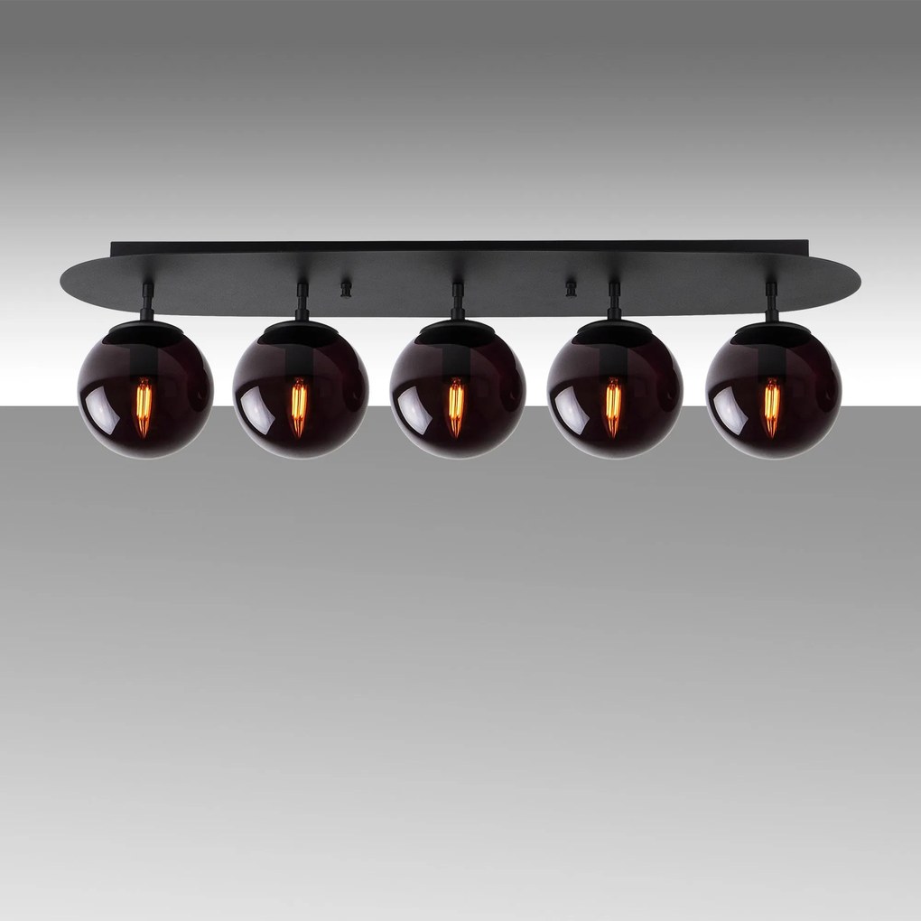 Candeeiro de Teto Well – Preto – 90 x 23 x 25 cm