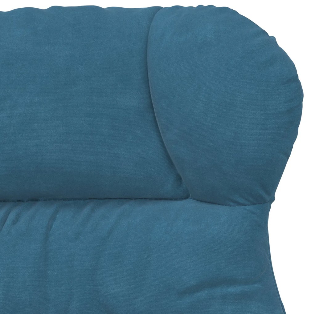 Poltrona Relaxante Veludo Azul
