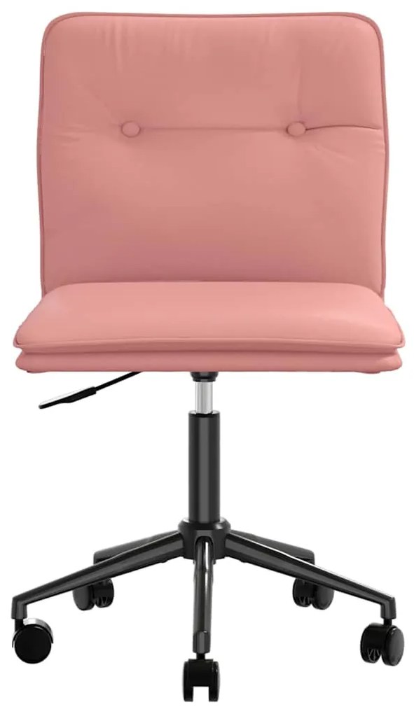 Cadeiras de jantar 2 pcs couro artificial rosa