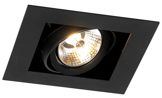 Foco embutido moderno preto ajustável - Oneon 70 Moderno