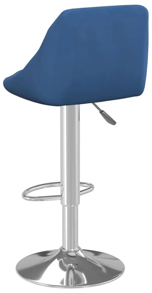 Bancos de bar 2 pcs veludo azul