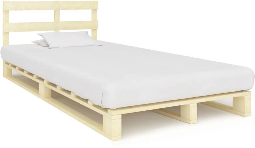 Estrutura de cama em paletes pinho maciço 120x200 cm