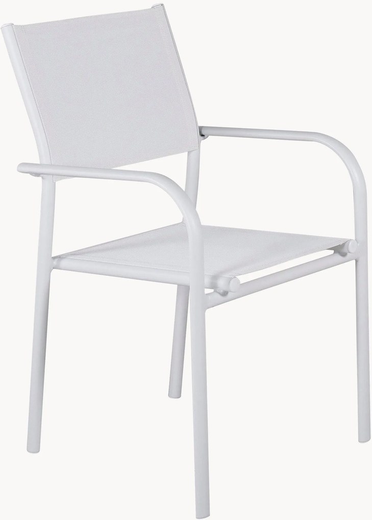 Cadeiras com apoio de braços para exterior Santorini, conjunto de 2