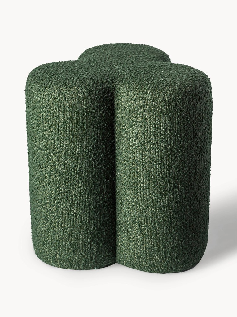 Bouclé Upholstered Stool Clover
