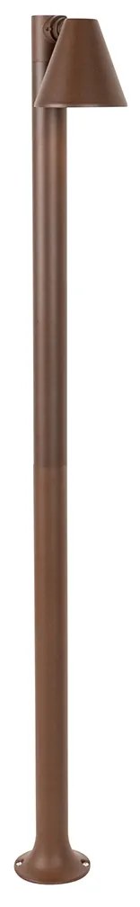 Candeeiro de exterior moderno castanho ferrugem 100 cm IP44 ajustável - Ciara