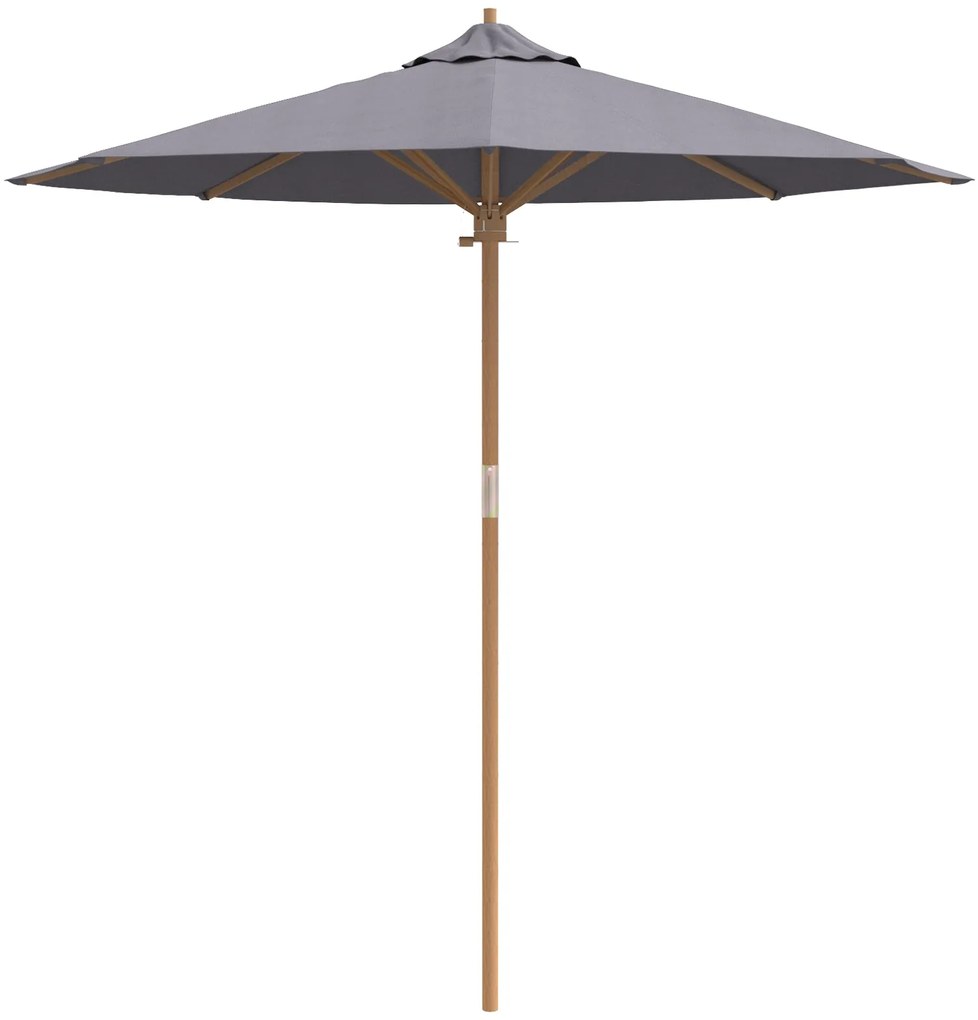 Guarda-sol Cinza Escuro da 217x230 cm Bambu