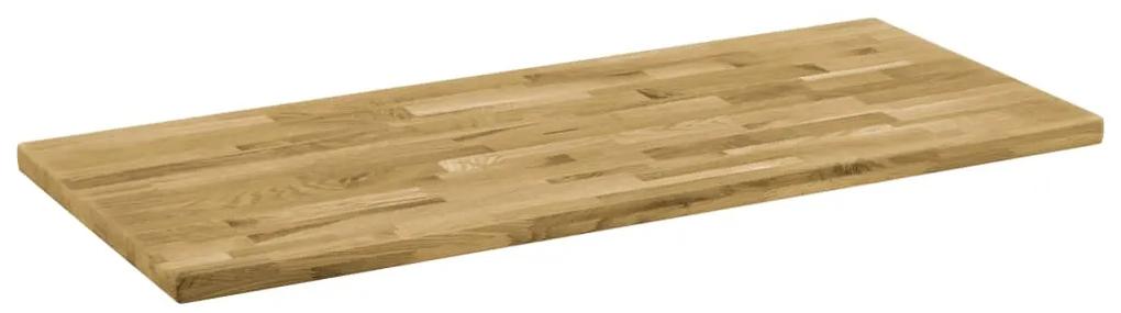 Tampo de mesa madeira carvalho maciça retangular 44 mm 120x60cm