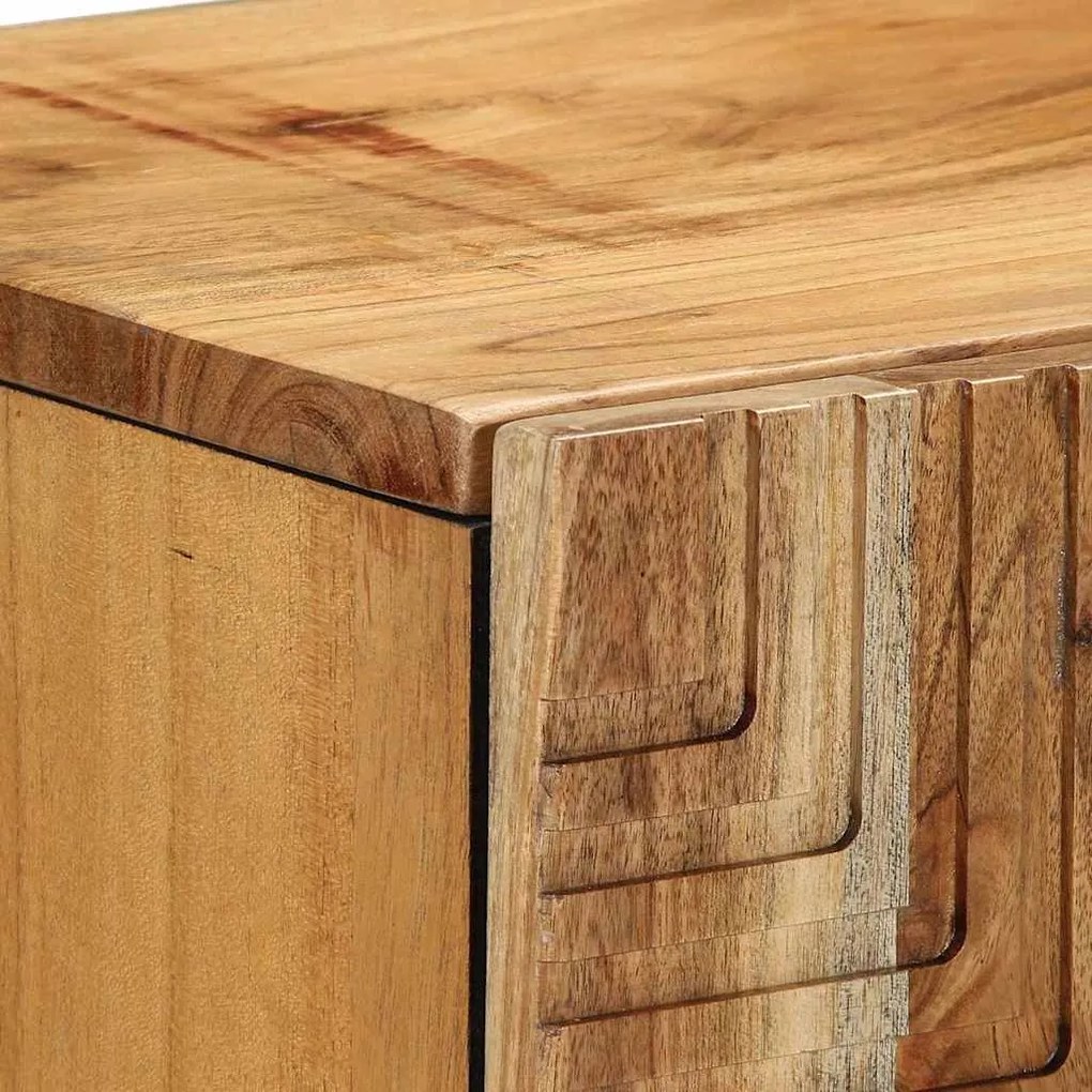 Sideboard vidaXL 90x33x75 cm Madeira Sólida de Acácia
