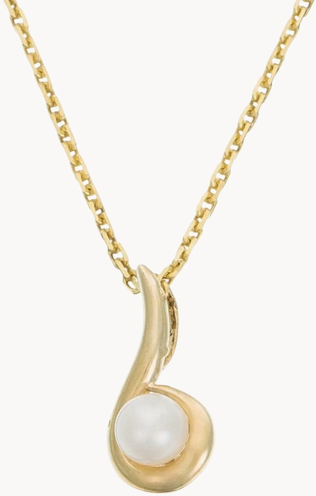 Colar de ouro amarelo com pérola Ambiante
