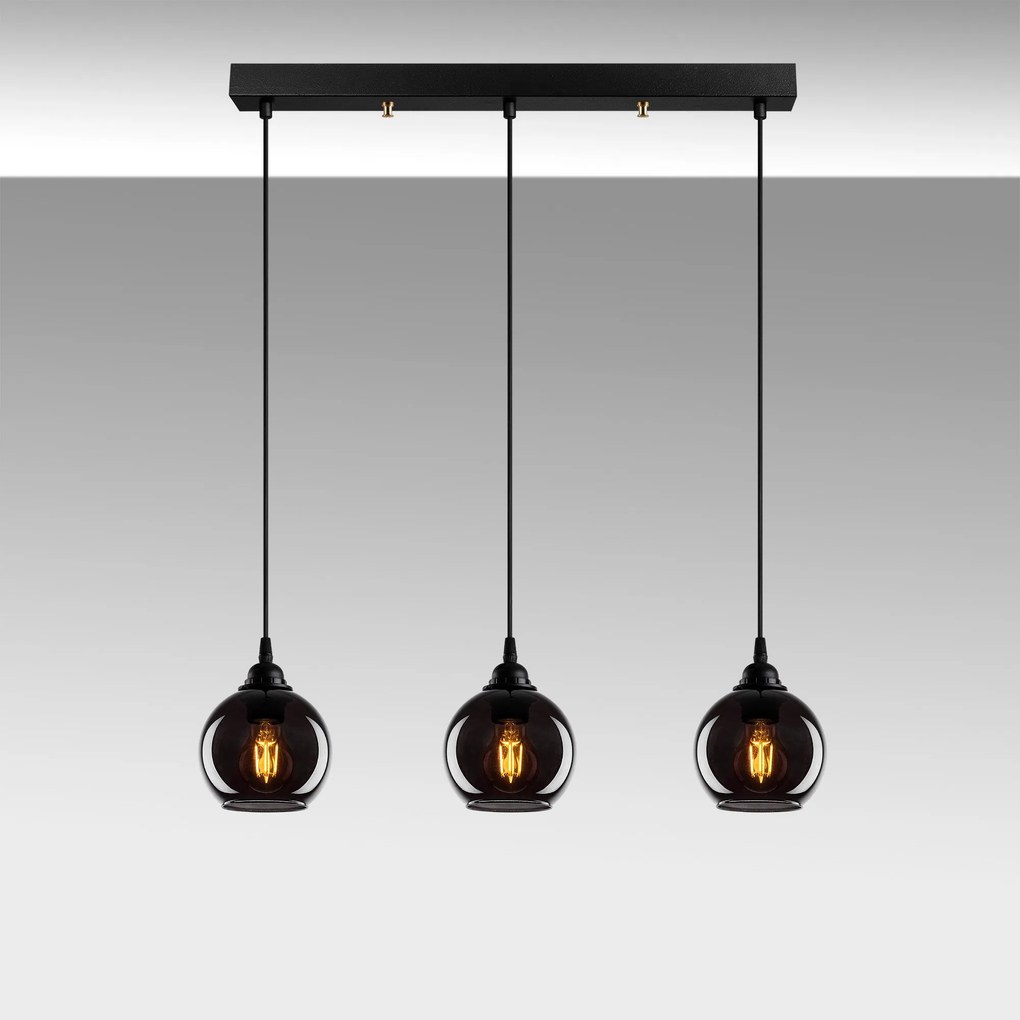 Chandelier Smoked – Fume – 65 x 65 cm