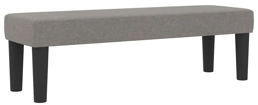 Cama Box Spring com Colchão e Banco Taupe 140x190 cm Tecido