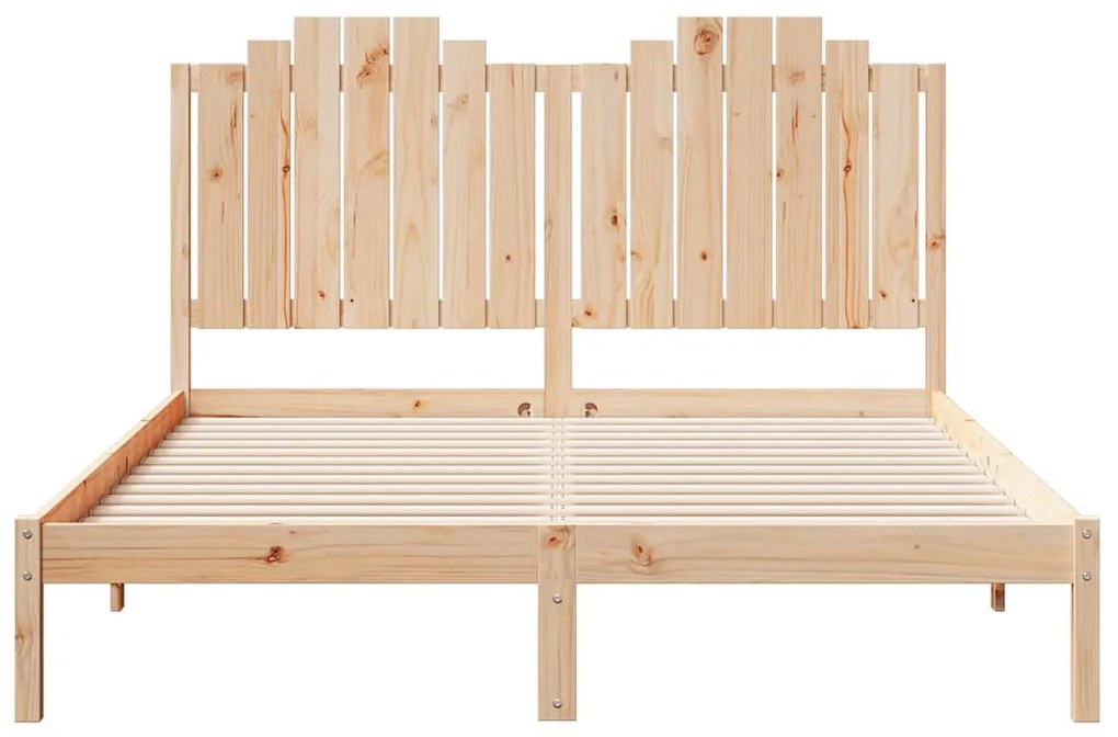 Cama extra longa sem colchão 160x210 cm madeira maciça