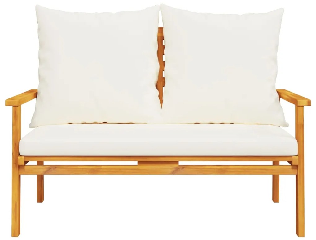 5 pcs conjunto lounge de jardim c/ almofadões acácia maciça