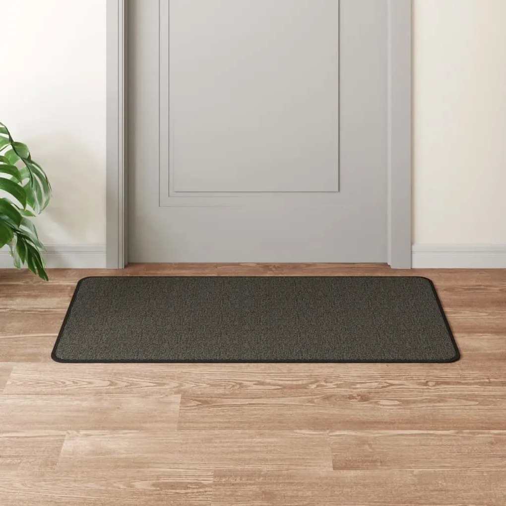 vidaXL Tapete/passadeira 50x100 cm aspeto sisal antracite