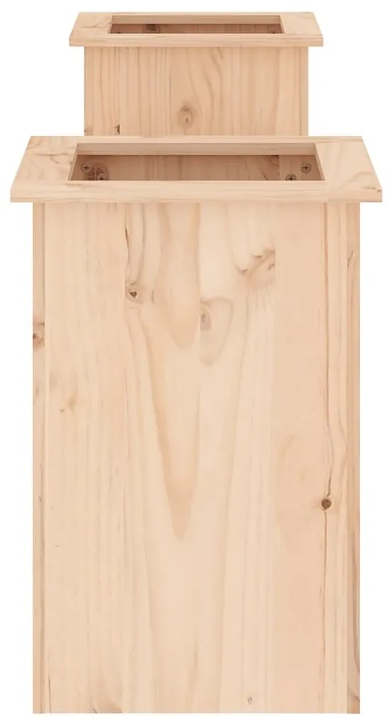Banco com vasos 184,5x39,5x56,5 cm madeira de pinho maciça