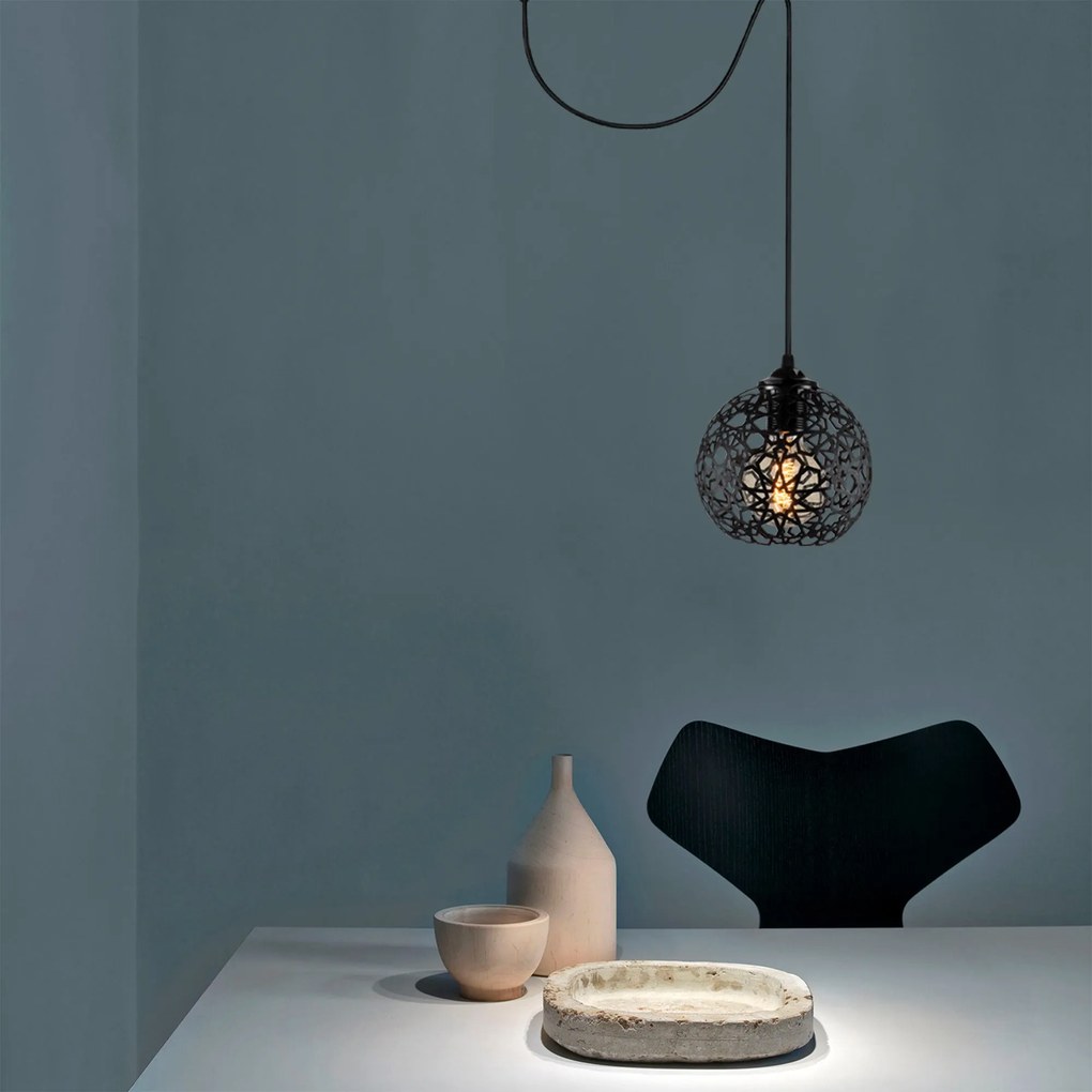 Candeeiro de Teto Fellini – Preto – 62 x 17 cm