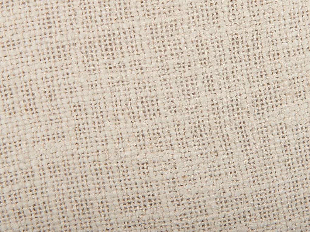 Conjunto de 2 almofadas decorativas em algodão creme ⌀ 45 cm MADIA Beliani