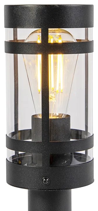 LED Candeeiro de exterior inteligente preto 50 cm IP44 com Wi-Fi ST64 - Gleam Moderno