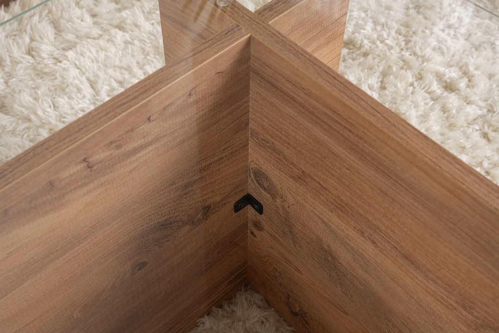 Mesa de Café Vetrino - Pinho Atlântico - 105x40x65cm