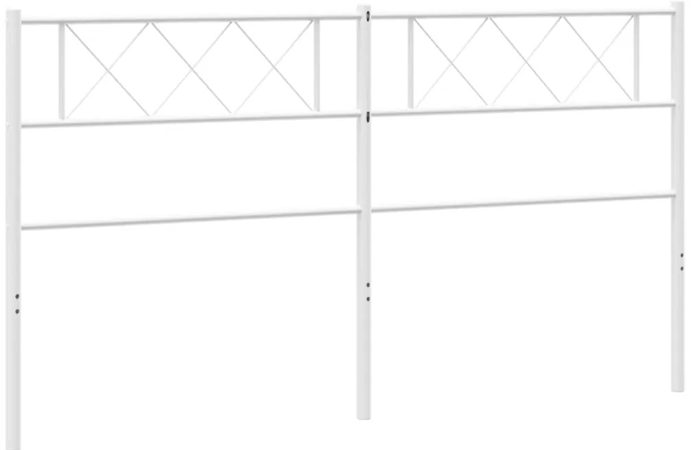 Cabeceira de cama 160 cm metal branco