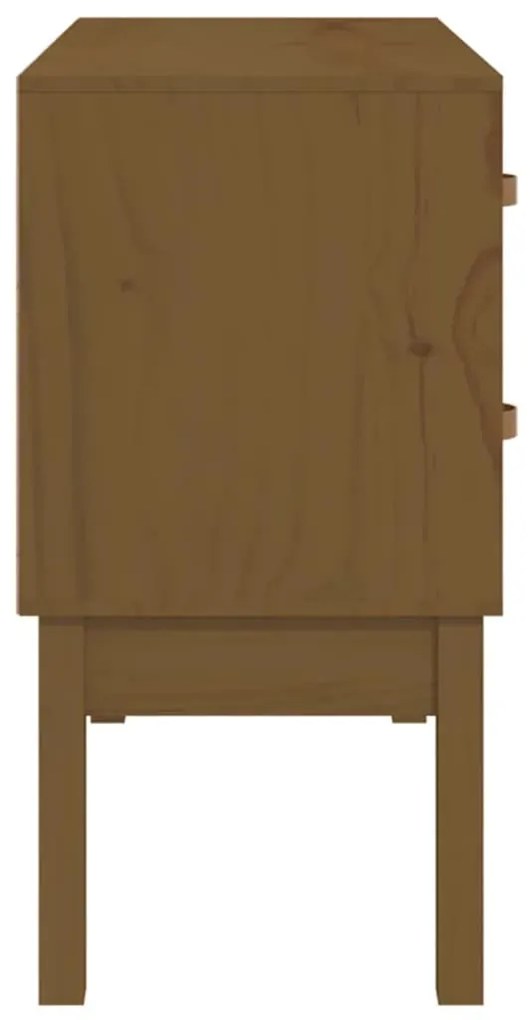 Armário consola 90x40x78 cm pinho maciço castanho mel