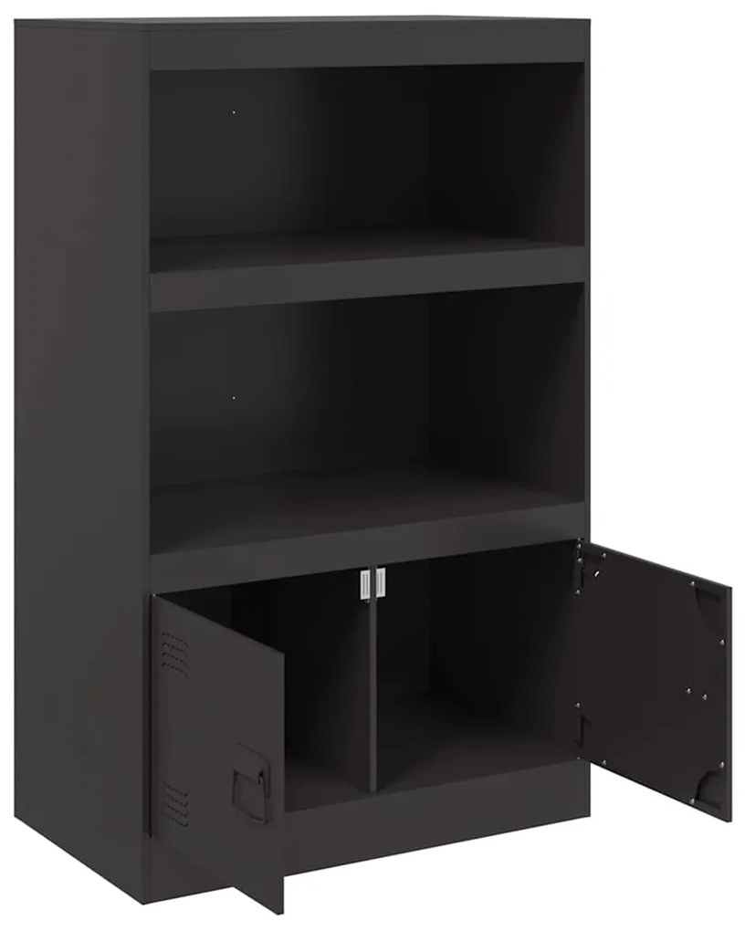Aparador 67x39x107 cm aço preto