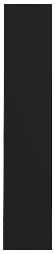 Sapateiras de parede 2 pcs 60x18x90 cm contraplacado preto