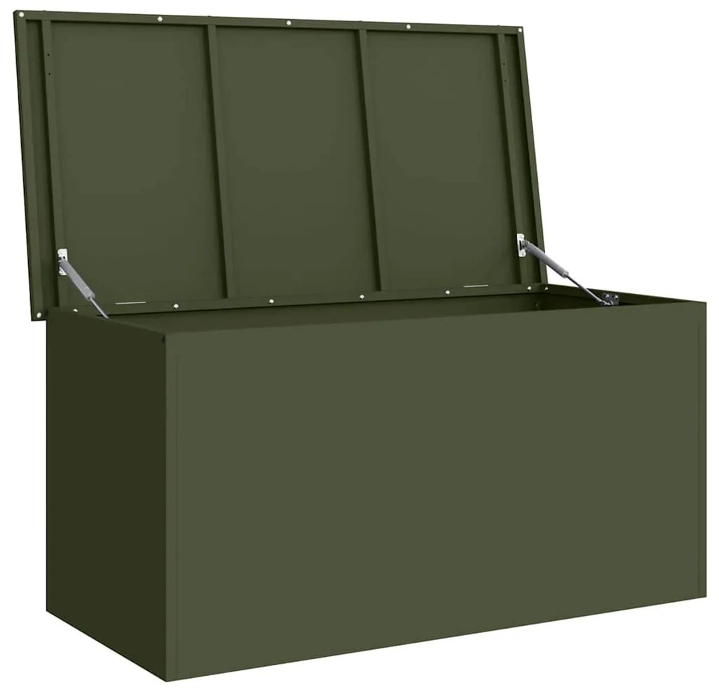 Caixa de Armazenamento Externa Verde-oliva 100 x 50.5 x 50 cm