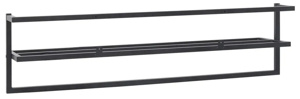 Toalheiro 95x25x22 cm ferro preto