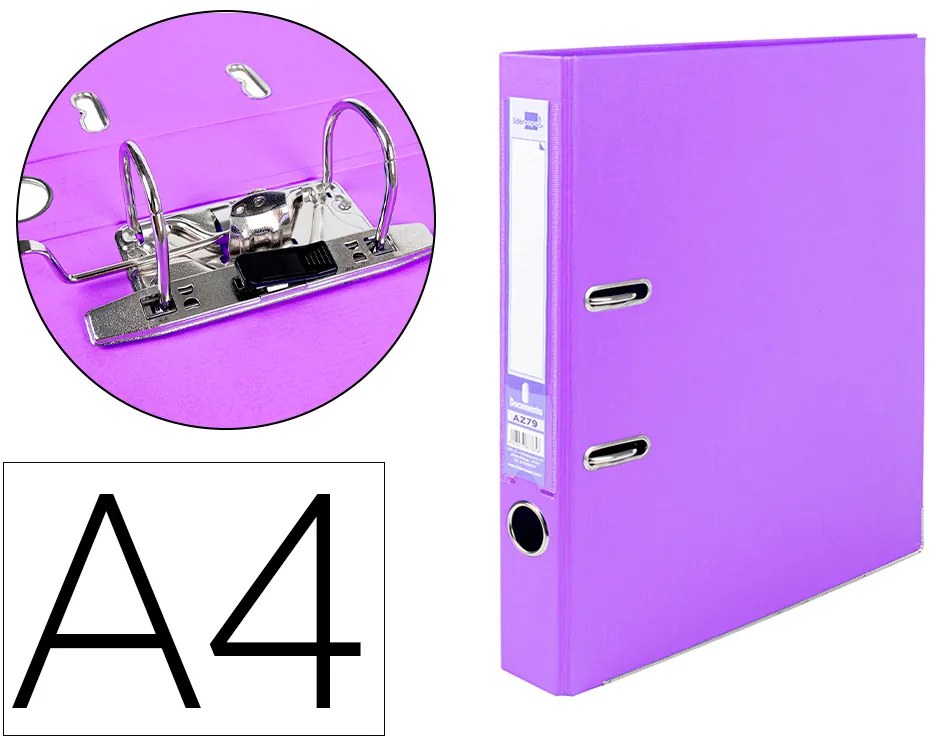 Pasta de Arquivo de Alavanca Documenta Pvc Din A4 Lombada 52 mm Lilas