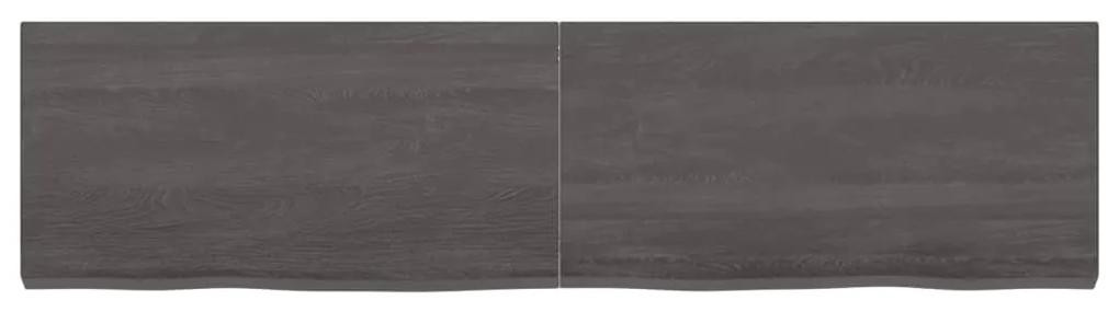 Prateleira de parede 120x30x4 cm carvalho tratado cinza-escuro