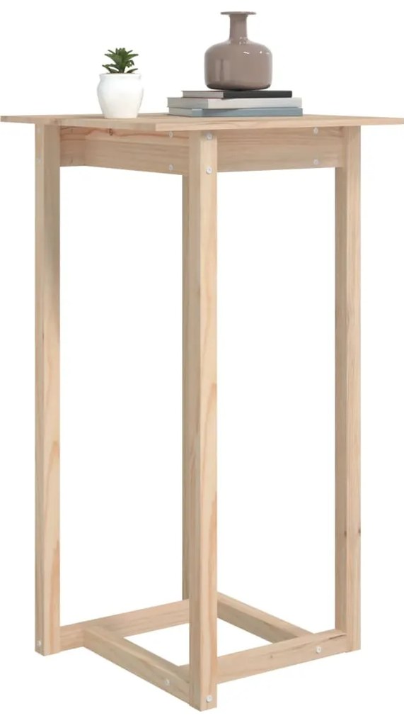 Mesa de bar 60x60x110 cm pinho maciço