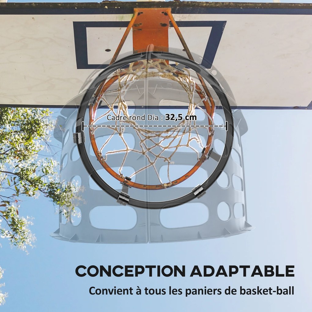 Devolvedor de Bola de Basquetebol (CESTO E TABELA NÃO INCLUIDOS), 35,6 x 35,6 x 75,5 cm, Altura Regulável, Preto