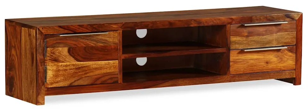 Móvel de TV madeira acácia sólida 120x30x30 cm