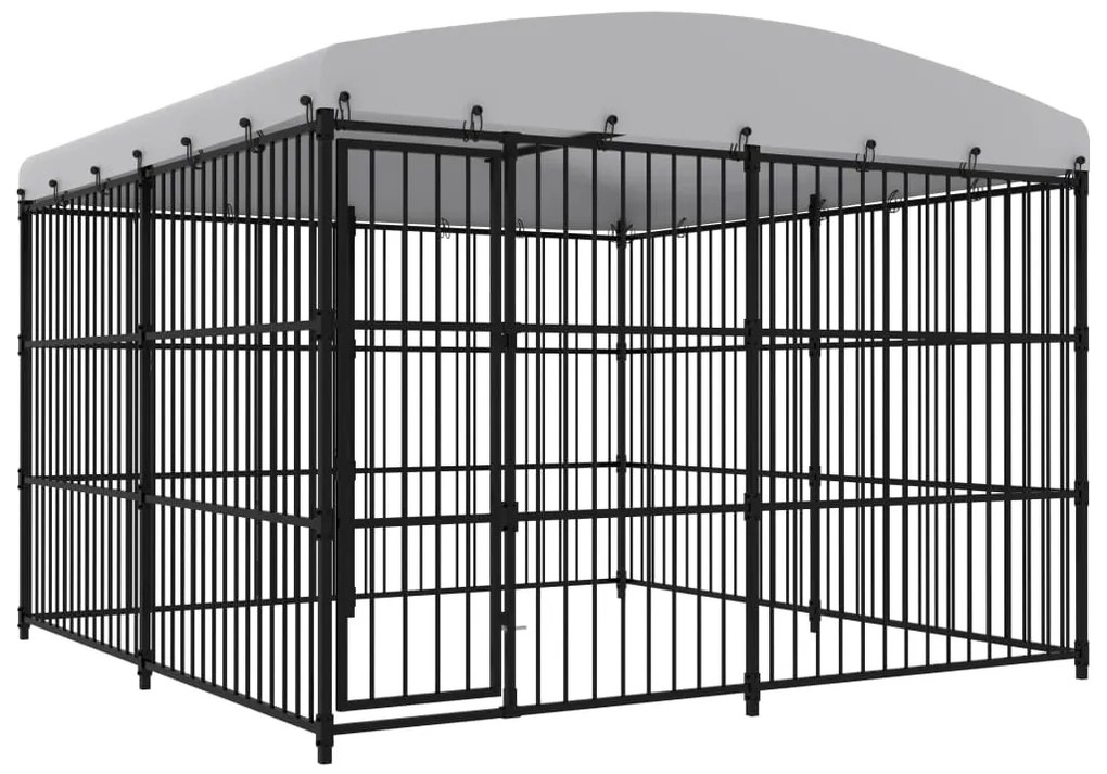 Canil com telhado de exterior 300x300x210 cm