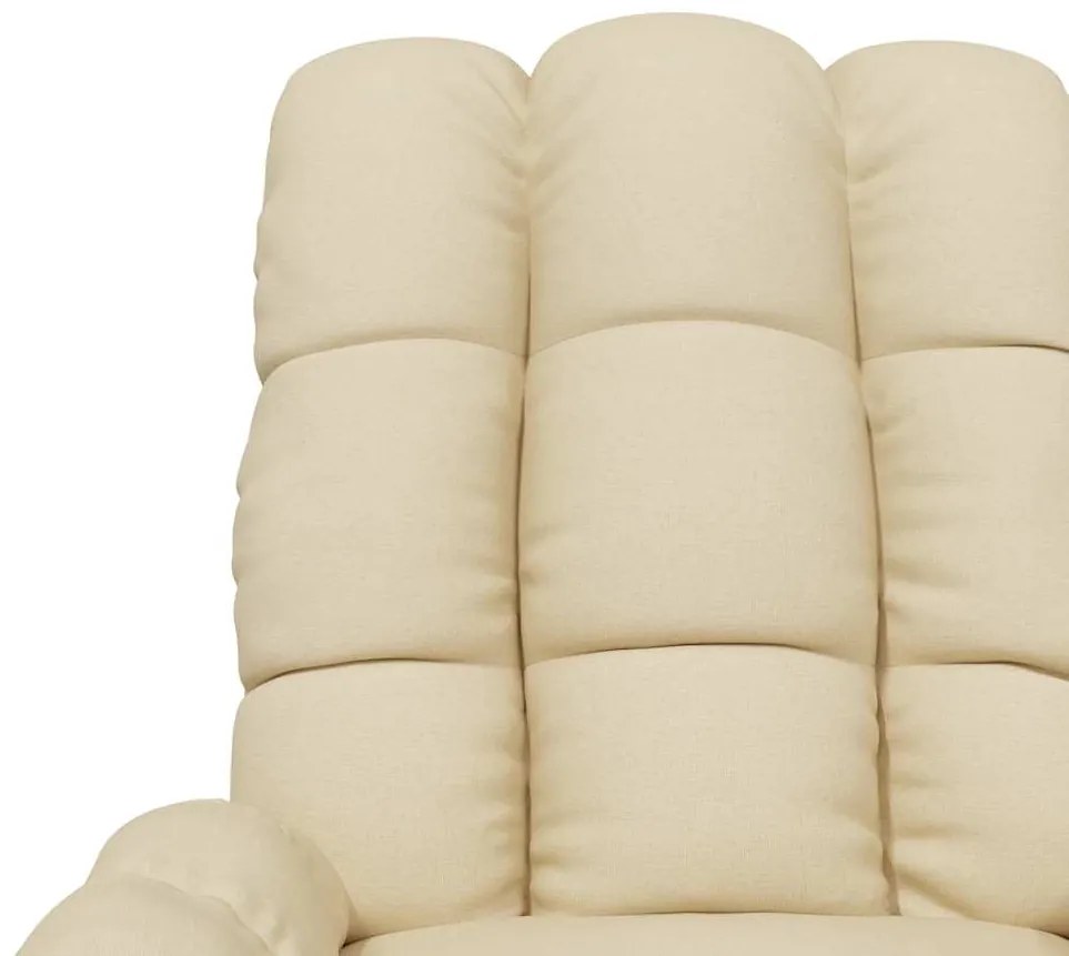 Poltrona de massagens tecido cor creme