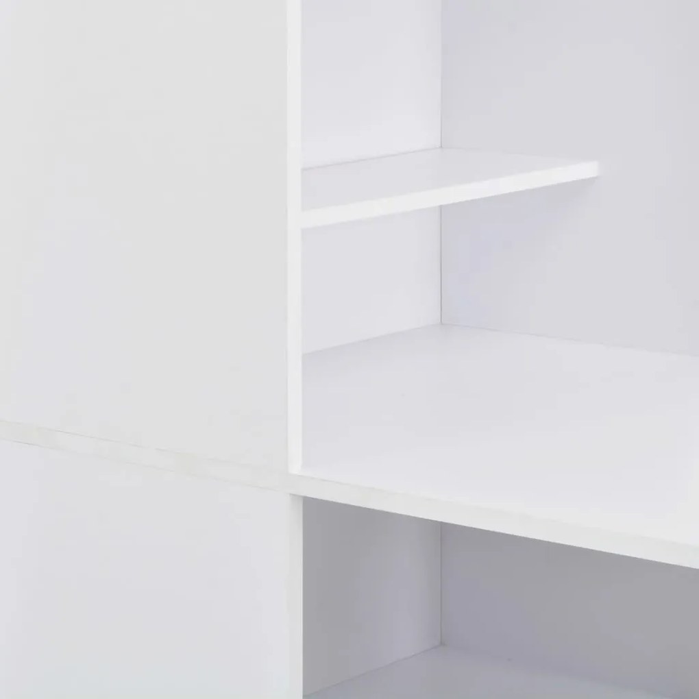 Mesa de bar com armário 115x59x200 cm branco