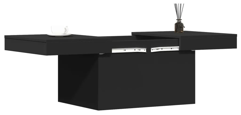 Mesa de centro 80x55x40 cm derivados de madeira preto