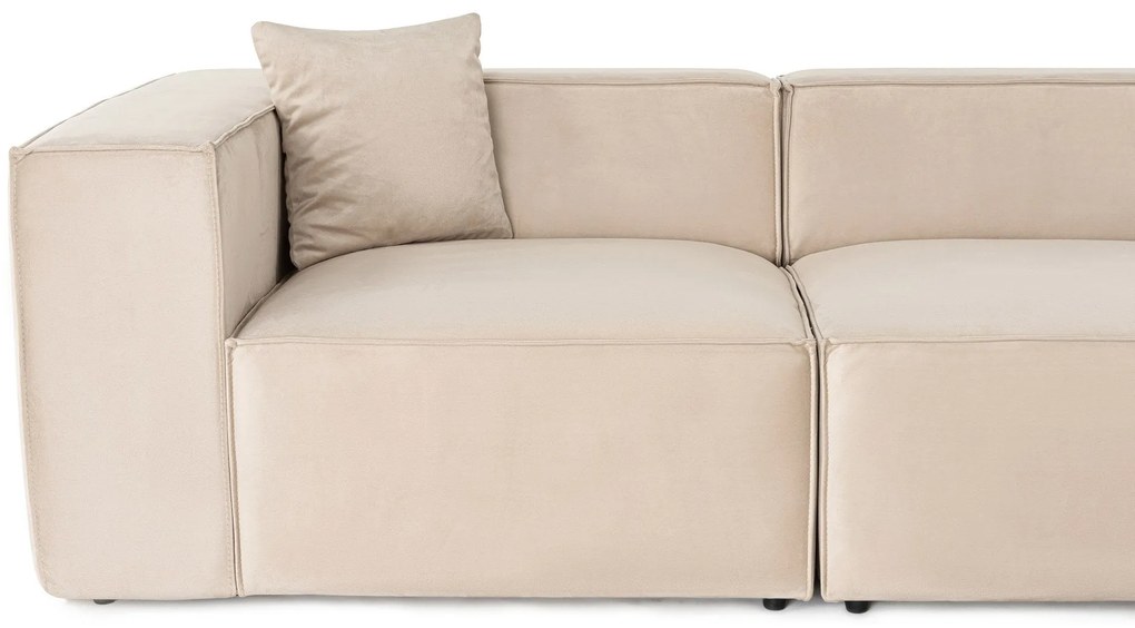 Sofá de 2 Lugares Lora – Creme – 220x108x65 cm