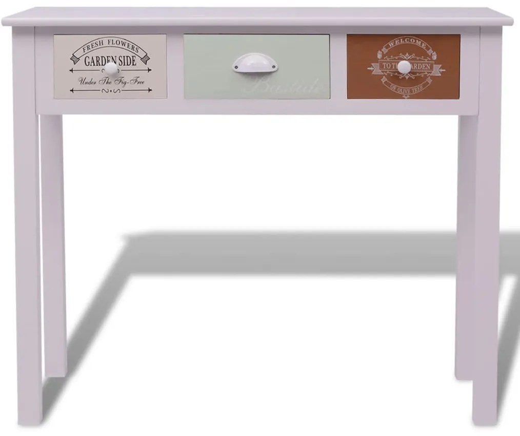 Mesa consola estilo francês madeira